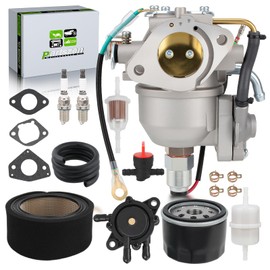 CV730 Carburetor Fit for Kohler CV740 CV730S CV740S 25HP 27HP Lawn Mower # 24 853 102-S with 45 083 02-S Air Filter 24 393 16-S Fuel Pump 52 050 02-S Oil Filter