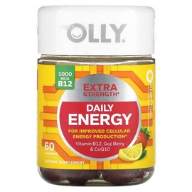 OLLY Daily Energy, Extra Strength, Berry Yuzu, 60 Gummies