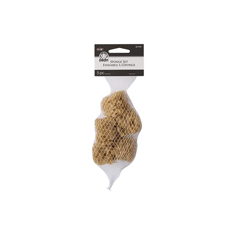 FolkArt Synthetic Sponge Set, Small, Brown