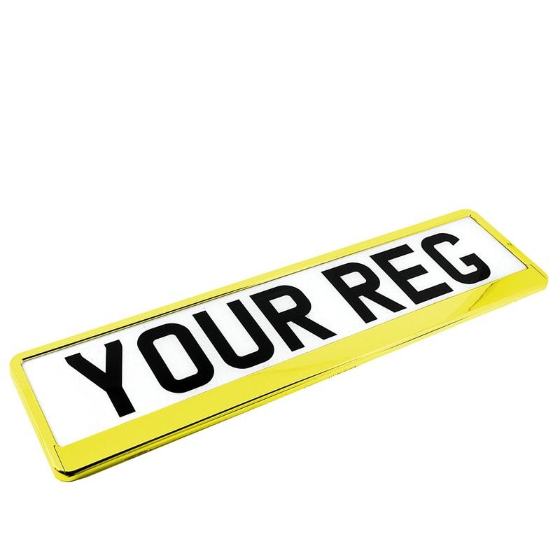 TAPORT® PURE GOLD CAR REGISTRATION HOLDER FOR ANY CAR ,