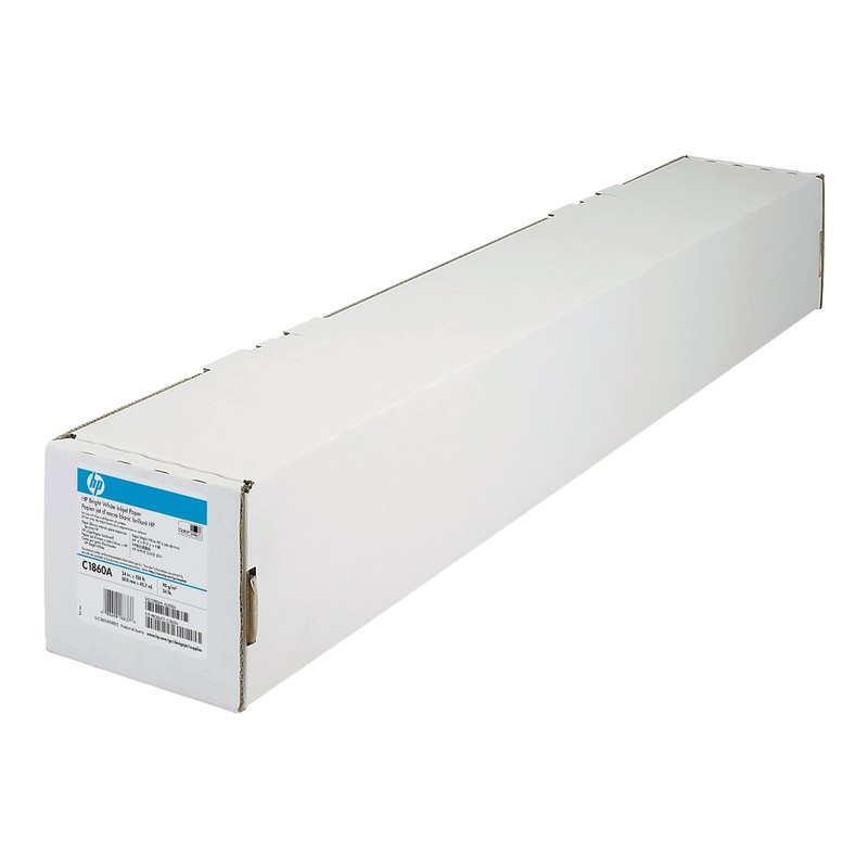 HP C1860A Inkjet Bond Paper,24 lb,24-Inch x150-Ft Roll,95 GE/108 ISO,BR