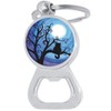 Cat Tree Moon Bottle Opener Keychain