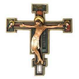 Joseph's Studio by Roman Florentine Crucifix, 10.25 Inch Wall Cross, Religious Home Wall Decor, Ornate Christian Cross Decoration