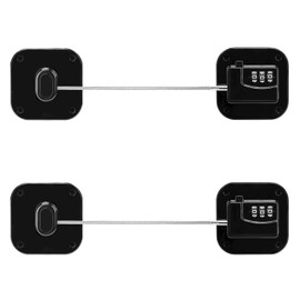 Fridge Lock for Child Safety Fridge Lock No Drilling Washing Machine Lock with Code for Cupboards Windows Wardrobes Pack of 2