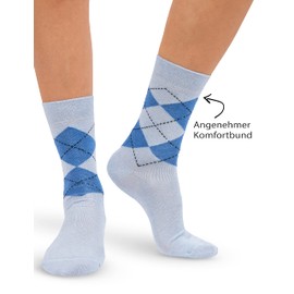 OCERA 10 Pairs Women's Socks with Colourful Dots, Stripes and Diamond Pattern - 10 x diamonds (mix), size: 35-38