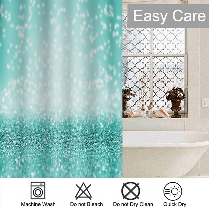 Moslion Boho Mandala Feathers Shower Curtain 72 x 72 Inch