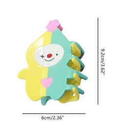 Funny Joker Hair Clip,Acetate Hair Clip,Big Claw Clip for Women,Novelty Hair Claw Clip,Pink Star