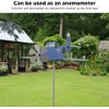 Airplane Weather Vane, Metal Wind Spinner Iron Stainless Steel Outdoor
