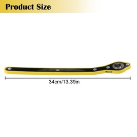 ANBOO Automotive Scissor Jack Ratchet Wrench, Auto Labor-Saving Jack Ratchet Wrench with Long Handle, Car Jack Ratchet Wrench for Travel Truck SUV Wheel Repaire