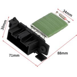 Car Heater Blower Motor Fan Resistor, Compatible with Vauxhall Corsa D E Adam, Fiat Grande Punto, Doblo, Ducato, Fiorino, Qubo, Peugeot Bipper, Boxer, Citroen Nemo Relay, 13248240 77364061
