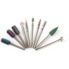 10pcs Nail Drill Bits Set Manicure Pedicure Nail Polishing Grinding