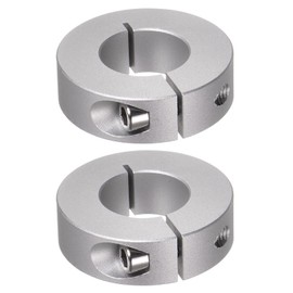 QUARKZMAN 2 Pieces Split Adjustment Rings 25 mm Bore 50 mm AD 15 mm Wide Aluminium Alloy Depth Stop Rings for Wheel Wheelbarrow Axle Gear Units Machine Tool Industrial Anodizing