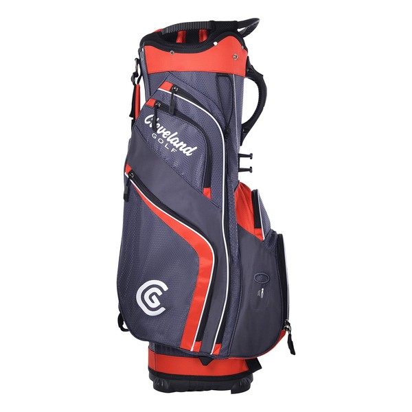 Cleveland Golf Cart Bag, Charcoal/Red, Large