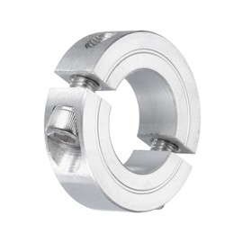 uxcell Double Split Clamp-On Shaft Collar for 7/8" Shaft, Two-Piece Clamping Collar 1-5/8" OD, 1/2" Thickness, Aluminum Alloy Set Screw Split Collar Clamp