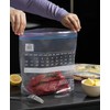 Freezer and Regular Double Zip Food Storage Bags, Combo Pack,