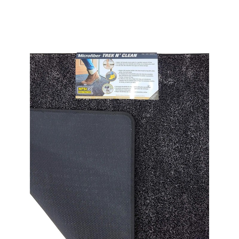 Trek N' Clean Microfiber NFSI High-Traction Mat Indoor/Outdoor 30x40
