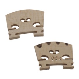 Soundspire 2-Pack 4/4 Violin Bridge, Grade-A Maple with Pre-Slotted U-Groove (Professional String Spacing & Acoustics)