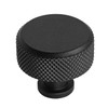 Decoranddecor Amelia Knurled 35mm Round Kitchen Cabinet Furniture Knobs Aluminium