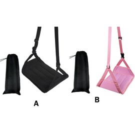 AIXXCUVQ Portable Foot Hammock For Travel Comfortable Relaxation Anywhere Home Relaxing Soft Padded In Flights Anti Swelling, A