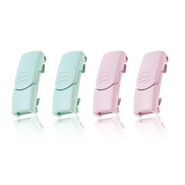 LT Easiyl 2 Pairs Tieless Shoelace Buckle Magnetic Quick Release Clasp No Tie Lazy Shoelace Lock fits Sneakers Canvas Casual Shoes Boots, Green & Pink