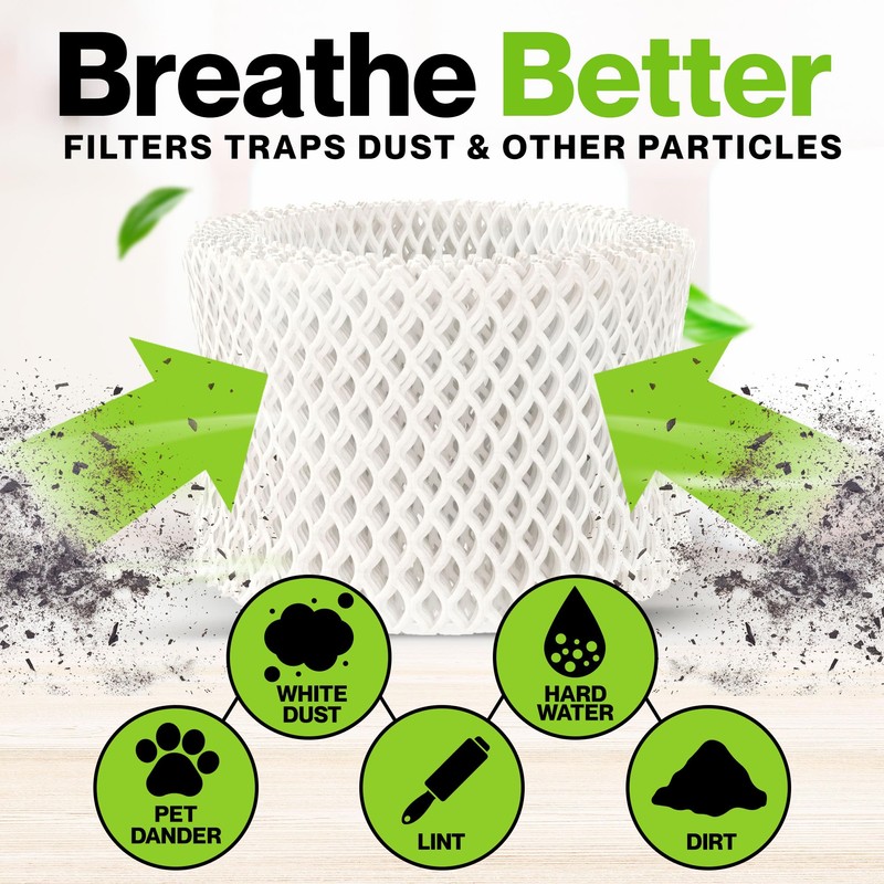 Durabasics 6 Pack of Premium Humidifier Filters Compatible with Honeywell