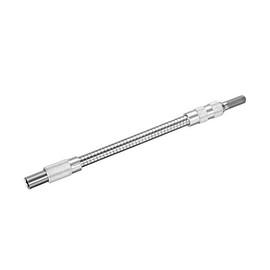 sourcing map Flexible Extension Screwdriver Bit Holder Magnetic Extention Hex Shaft Screw Drill Connection Tip,11.8-inch Flex Shaft,1/4''-Hex Drill