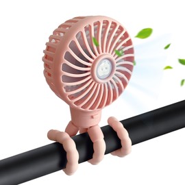 Aorloxta Mini Portable Fan, USB Rechargeable Handheld Fan for Baby Stroller, Car Seat, Quiet Long Battery Powered Desk Fan, 3 Speed Personal Tripod Handheld Fan, and Perfect for Summer Travel