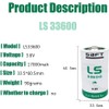 (Pack of 4) LS33600 Battery 3.6V 17000mAh for Saft LS33600