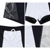 Aquarti Men's Short Striped Swimming Trunks, 16201 Black/Graphite