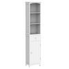 HOMCOM 67" Free Standing Bathroom Tower Storage Cabinet Space Saving