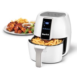 Starfrit Electric Digital Air Fryer - 3.5L Capacity - LED Touch Screen - 7 Preset Functions - 1400W