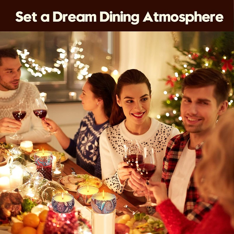 Christmas Gift Sets, Primevolve Scented Candles of 12 Bulk Home