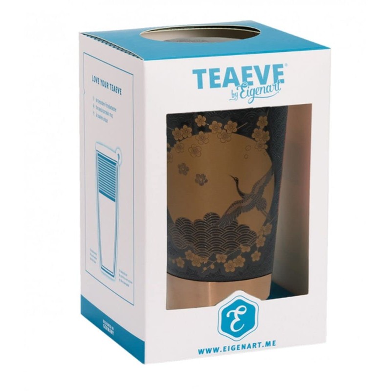 Eigenart TEAEVE Tea Cup with Strainer and Lid Komorebi Anthracite