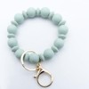 Unpafcxddyig Wristlet Bracelet Keychain Silicone Bead Elastic Bangle Key Chain