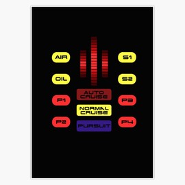 Leyland Designs Knight Rider KITT Car Dashboard Graphic Bumper Sticker Window Water Bottle Decal 5""