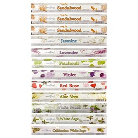 STAMFORD 37328 Sandalwood Variety Set Incense Sticks-12 Packs x 20 Sticks, Black, One Size