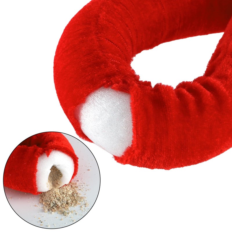 Okllen 4 Pack Red Velvet Stanchion Rope, 5 Feet Crowd