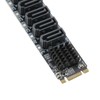 Convert Adapter Card M.2 NGFF BKEY SATA to 5 Port