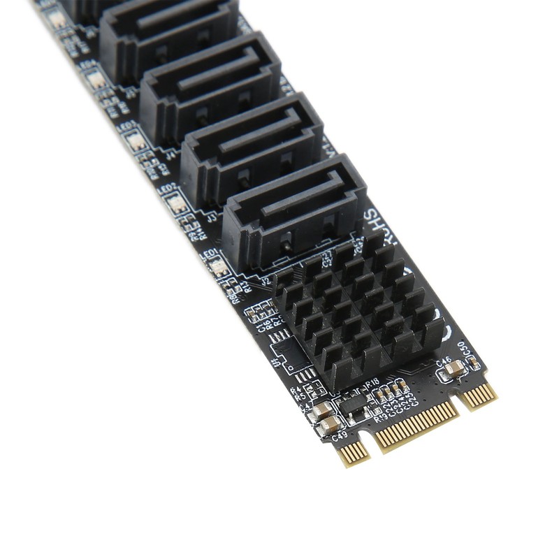 Convert Adapter Card M.2 NGFF BKEY SATA to 5 Port