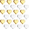 300 Pieces Heart Beads Heart Spacer Beads Small Hole Metal