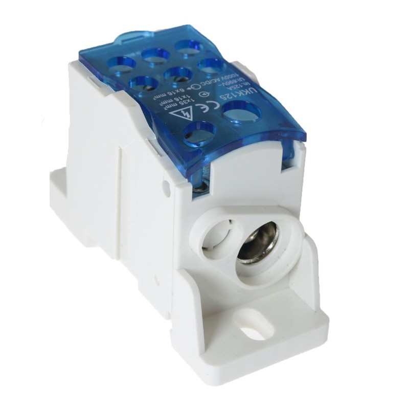 RLECS UKK125A Distribution Box Rail Type Screw Terminal Strip Blocks