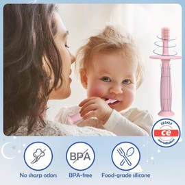 Teething Ring Baby, Baby Toy 0 3 6 9 12 Months, Teething Aid Baby, Glove Teething Ring Baby, BPA-Free Teething Aid Nursing Accessories for 3+ Months Babies (Pack of 3)