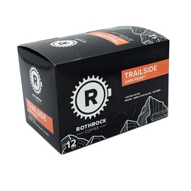 Rothrock Coffee - Trailside - Dark Roast - K-Cups - Specialty Coffee Pods - Single Serve - Full-Bodied & Smooth - Earthy & Traditional Flavor - Rich Chocolate & Nutty Notes - 12 Count