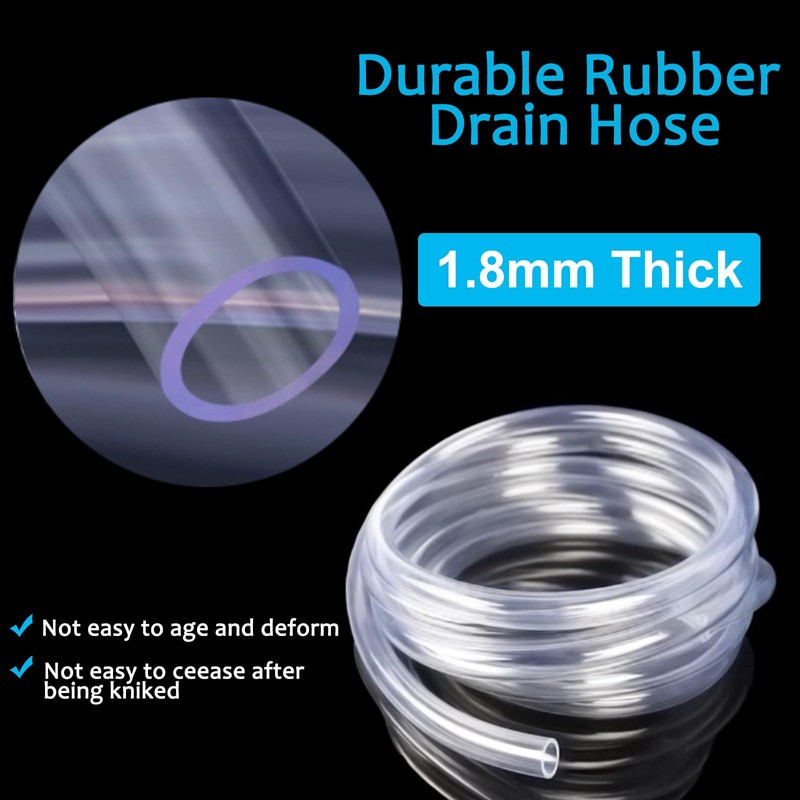 2 Packs Air Conditioner Drain Hose 6ft Portable AC Drain