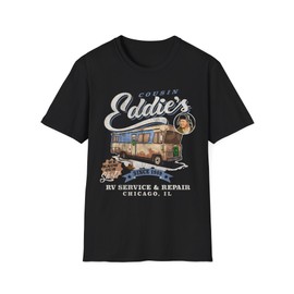 Christmas Vacation Cousin Eddie Unisex T-Shirt, RV Service Repair Holiday Tee, Movie Fan Gift Shirt Black
