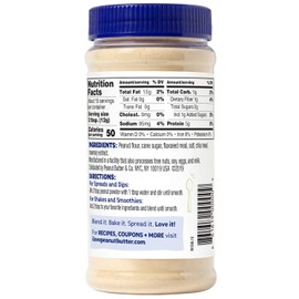 Peanut Butter & Co. Flax & Chia Peanut Protein Powder, Non-GMO Project Verified, Gluten Free, Vegan, 6.5 Ounce Jar
