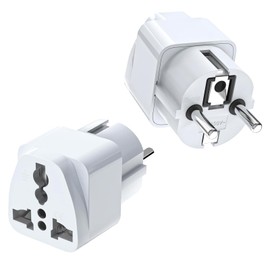 Travel adapter, universal adapter, universal travel adapter plug, adapter China Germany plug, travel plug socket adapter worldwide, adapter USA Germany plug, plug adapter, 2 pieces