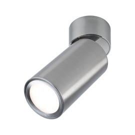 Paulmann Turnal 93091 LED Ceiling Light 470 lm 3-Step Dim Swivelling Round Including 1 x 6 Watt Dimmable Ceiling Light Brushed Metal 2700 K Coin