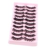 IWOWHERO Realistic Wispy Lashes 10 Pairs False Lash Extensions Natural