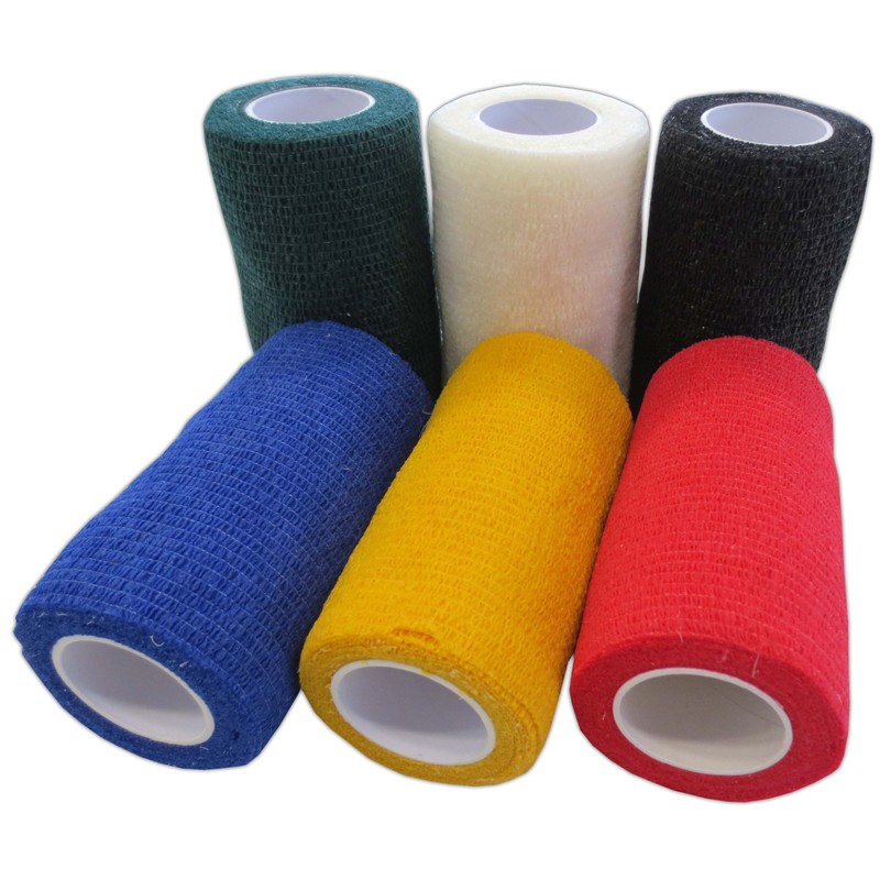 Cohesive Bandages Vet Wrap, Blue, 7.5 cm x 4.5 m,